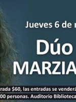 El Dúo Umbela (Londra - Marziali) se presenta hoy en la Biblioteca + Mediateca Belgrano