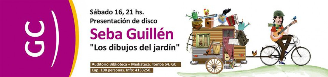 Sebastián Guillén presenta "Los dibujos del jardín" en la Mediateca Manuel Belgrano