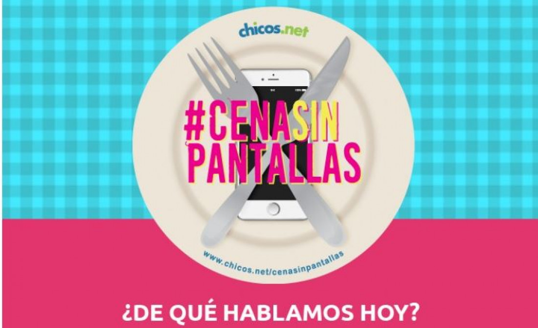 "Cena sin pantallas", una iniciativa para que los chicos conversen en la mesa