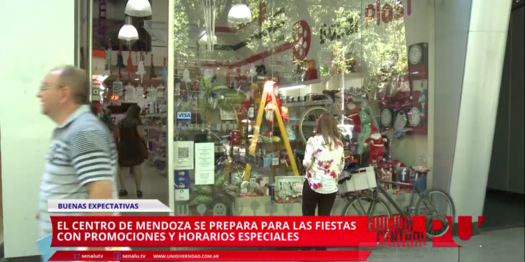 ¿Cómo se prepara el centro de Mendoza para las fiestas?