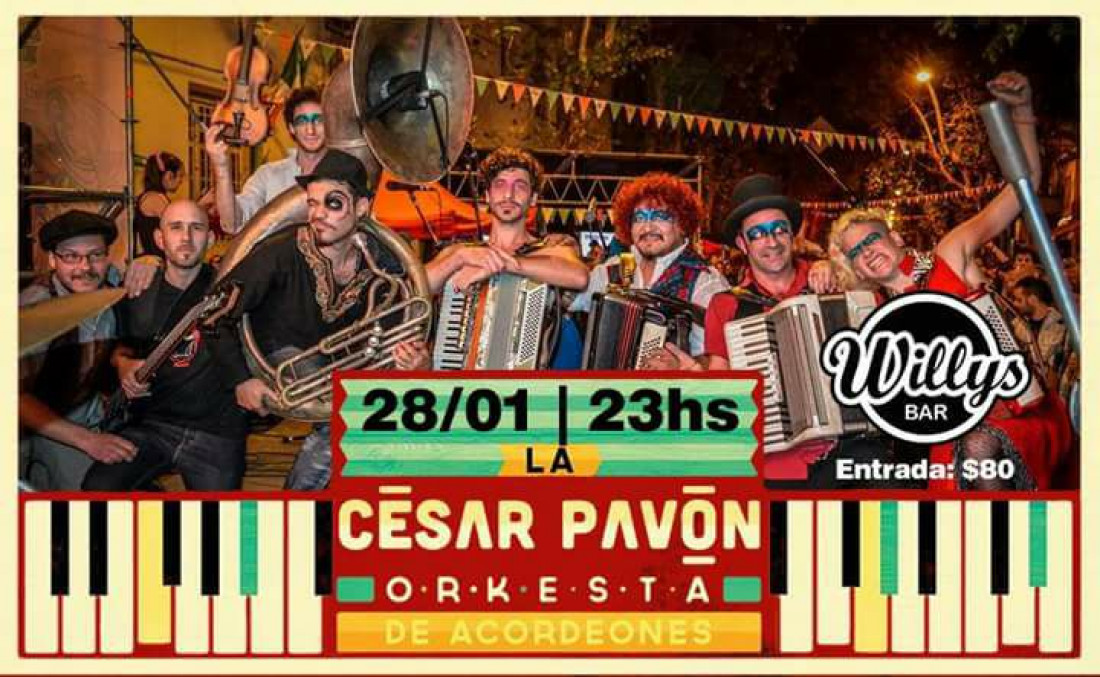 La César Pavón Orkesta musicaliza el sábado en Mendoza