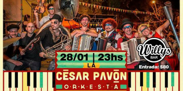 La César Pavón Orkesta musicaliza el sábado en Mendoza