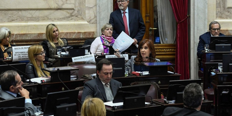 No hay quórum en el Senado para el desafuero de CFK