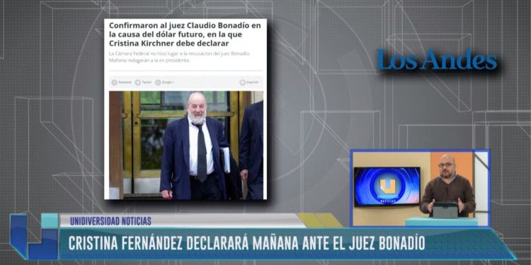 Mañana declara Cristina Fernández de Kirchner ante Bonadío