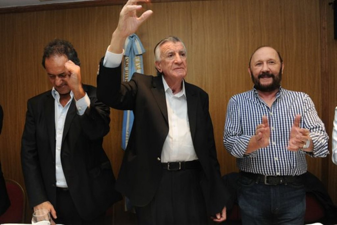 Gioja, Scioli y Caló, la "Lista de Unidad Justicialista" en la interna del PJ