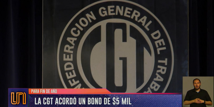 La CGT acordó con el Gobierno un bono de fin de año de $ 5000