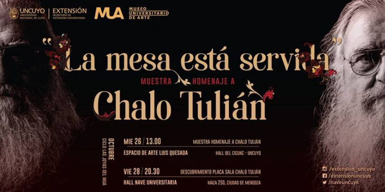 Muestra Homenaje al maestro Chalo Tulián en la UNCUYO