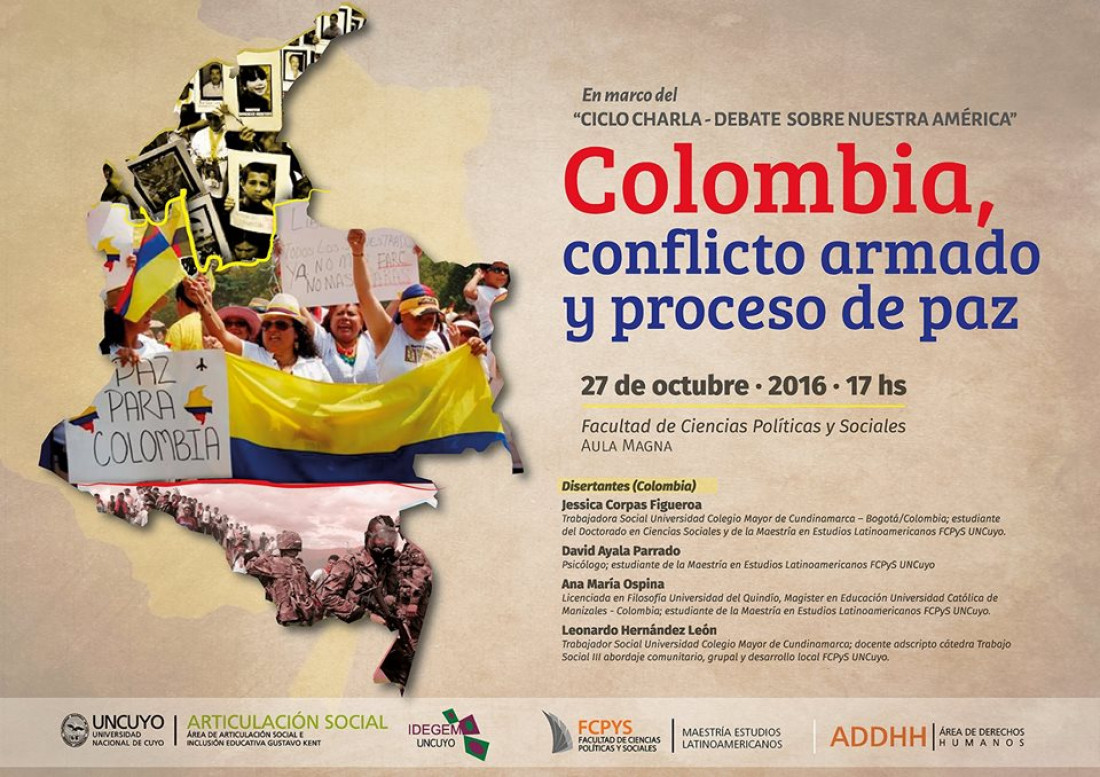 Charla abierta "Colombia, conflicto armado y proceso de paz"