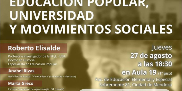 "Educación Popular, Universidad y Movimientos Sociales" en la UNCUYO