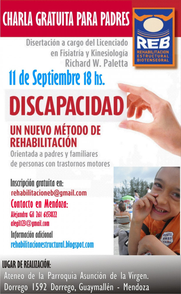 Comienza en Mendoza un novedoso curso para rehabilitar chicos con parálisis cerebral