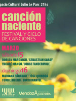 Lucio Mantel en el ciclo "Canción Naciente, festival y ciclo de canciones"
