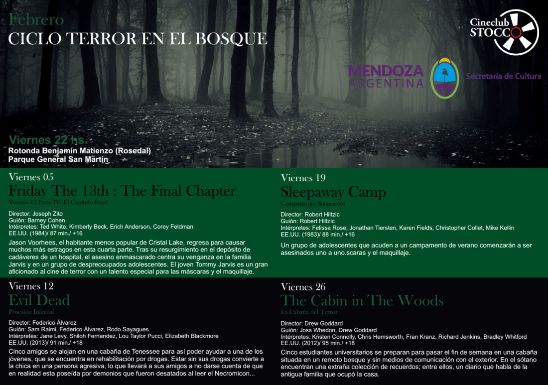 Para todos los gustos: Cine de Terror en el Bosque