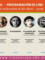  Programación del Cine Universidad del jueves 31 de marzo al 6 de abril