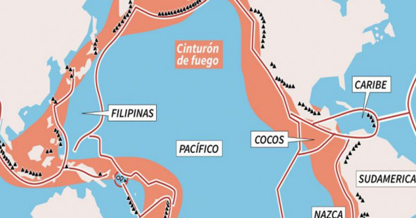 Ubicación de Filipinas en el Cinturón de Fuego