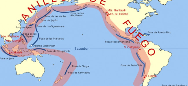 Cinturón de Fuego del Pacífico, 40 mil kilómetros que reúnen los peores terremotos y tsunamis 