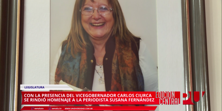 Homenajearon en el Senado a la periodista Susana Fernández
