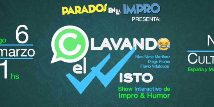 Clavando el visto, improvisación y humor en línea