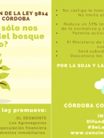 La ONG Conciencia Solidaria advierte sobre la modificación de la Ley de Bosques en Córdoba