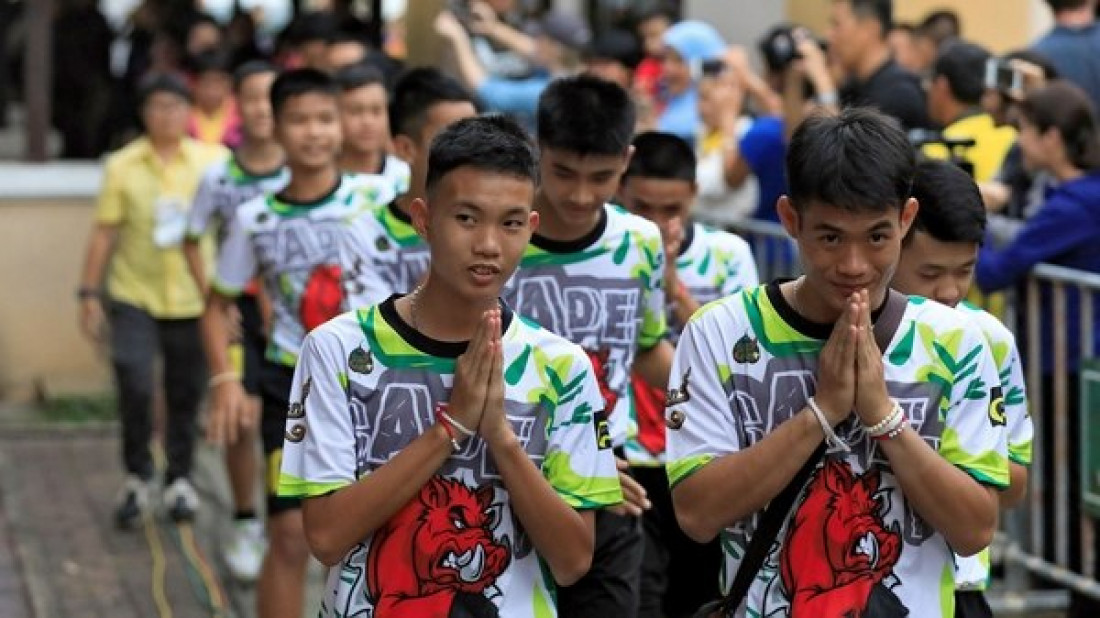 Los niños de la cueva de Tailandia hablan por primera vez para los medios