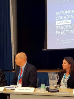 Cornejo participó de un foro organizado por el BID en Washington