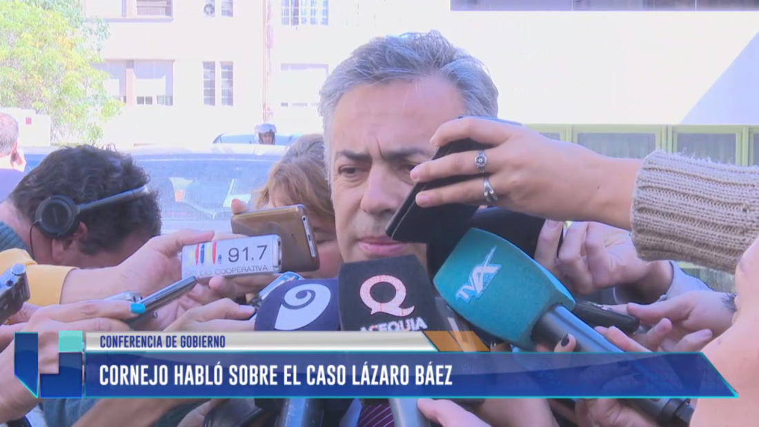 Cornejo se refirió sobre el caso Báez