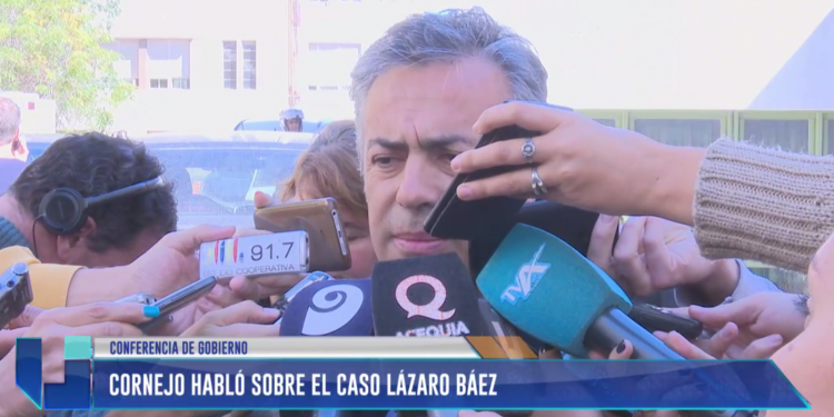 Cornejo se refirió sobre el caso Báez