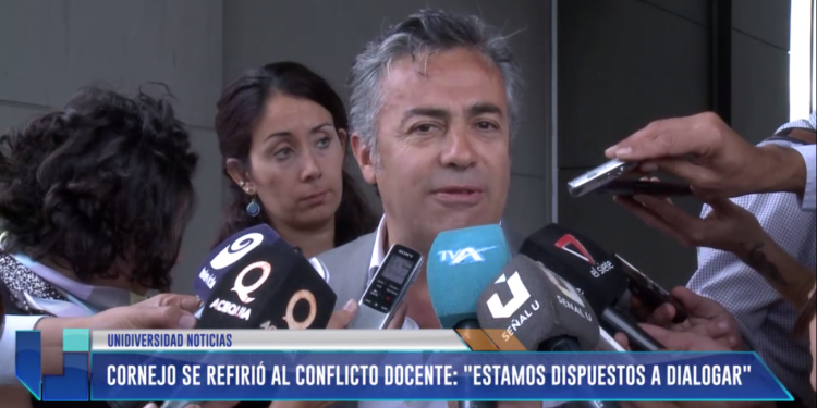 Alfredo Cornejo: "Estamos dispuestos a dialogar" 