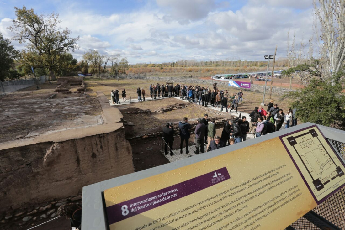 Con clima patrio, Cornejo inauguró obras en el Fuerte San Rafael del Diamante