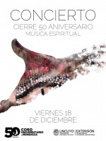 Este viernes llega el "Cierre 50 Aniversario" del Coro Universitario