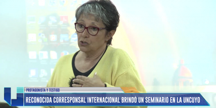 Reconocida corresponsal internacional brindó un seminario en la UNCuyo