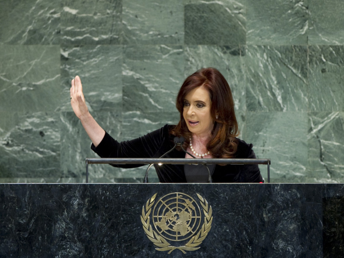 Cristina en la ONU: "Las finanzas no pueden seguir manejando la política"