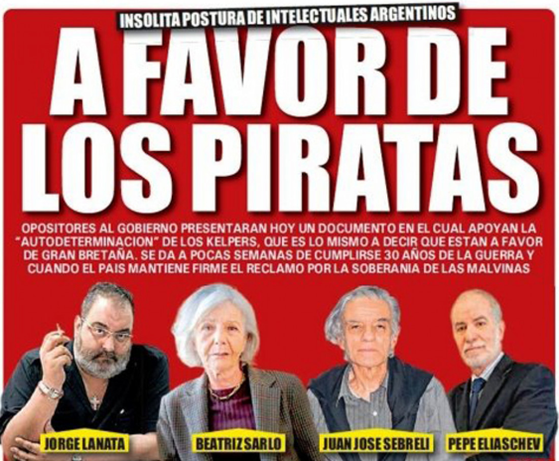 "Preocupa que ciertos  intelectuales se opongan a nuestra soberanía y favorezcan al colonialismo pirata"