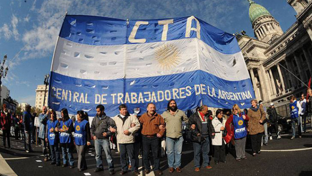 imagen Paro activo y movilización de la CTA en todo el país