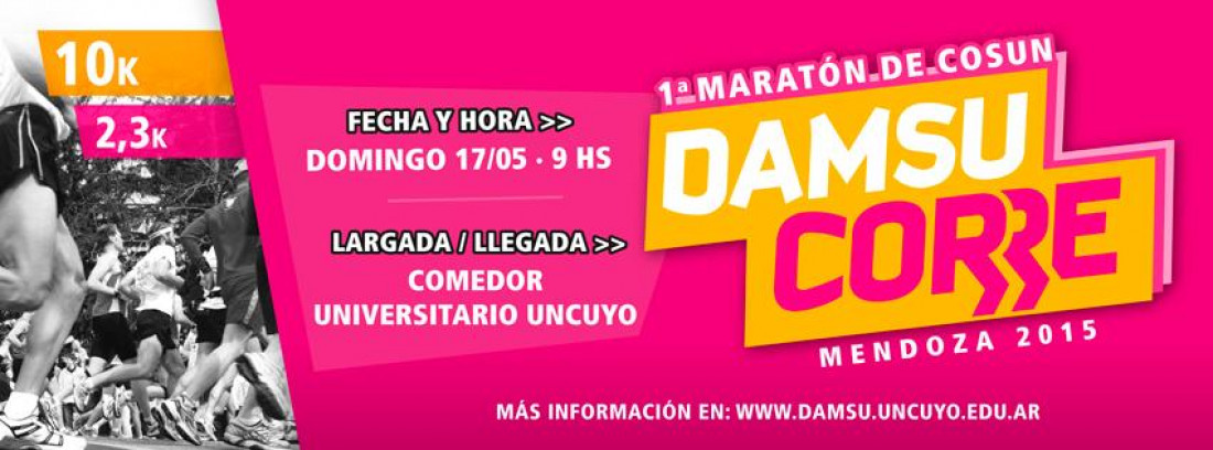 DAMSU Corre: Maratón solidaria en la UNCUYO