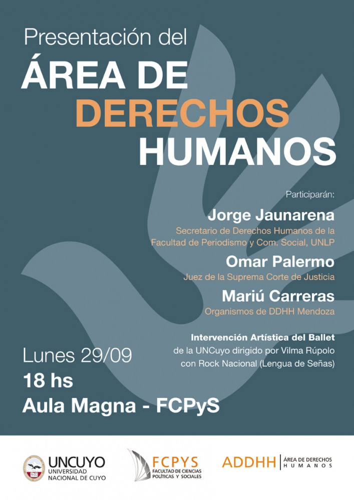 La Facultad de Ciencias Políticas y Sociales presenta su Área de Derechos Humanos