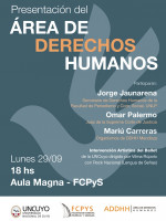 La Facultad de Ciencias Políticas y Sociales presenta su Área de Derechos Humanos