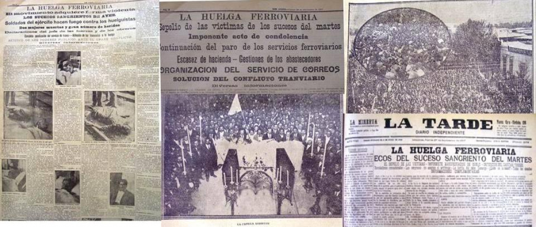 Homenaje a mártires de la huelga ferroviaria de 1917 en Mendoza