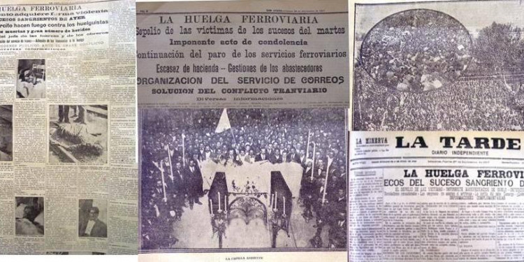 Homenaje a mártires de la huelga ferroviaria de 1917 en Mendoza