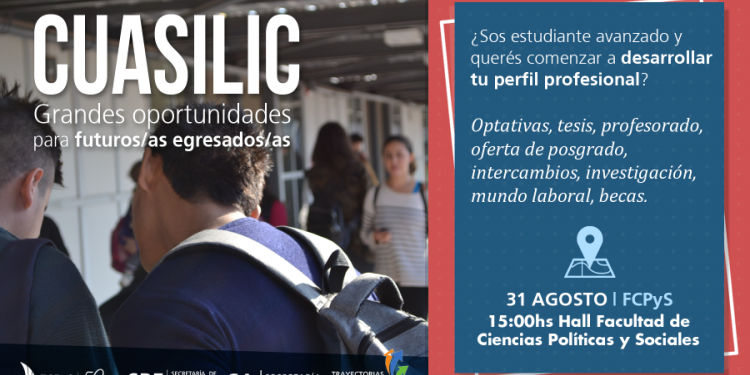 Cuasilic, el espacio donde alumnos de Políticas y Sociales aprenden a proyectar su futuro