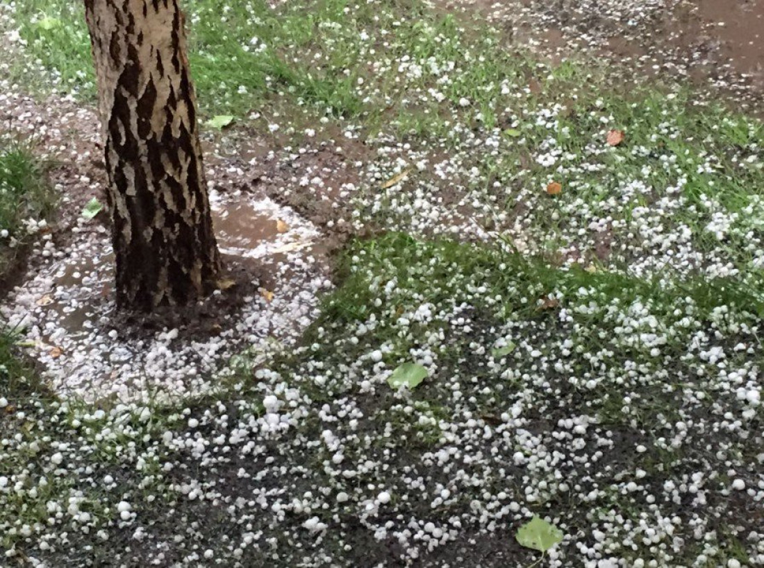 Lluvia y granizo en el Gran Mendoza