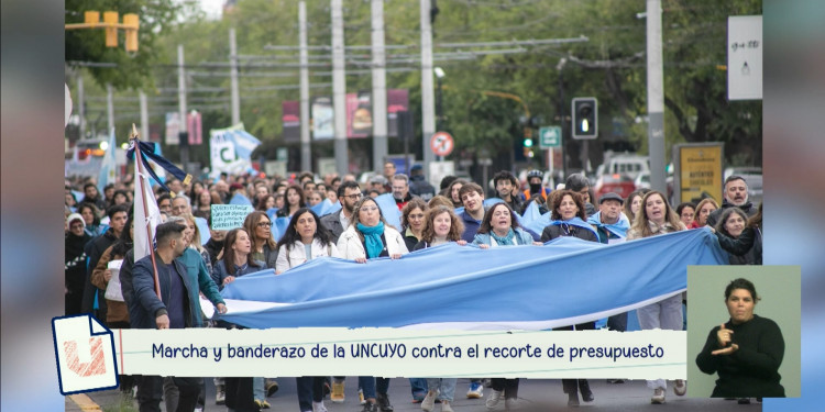 Marcha y banderazo contra el recorte de presupuesto para las universidades