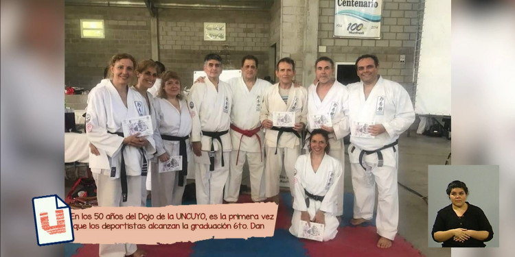 El equipo de Karate Verde de la UNCUYO se graduó en 6to Dan