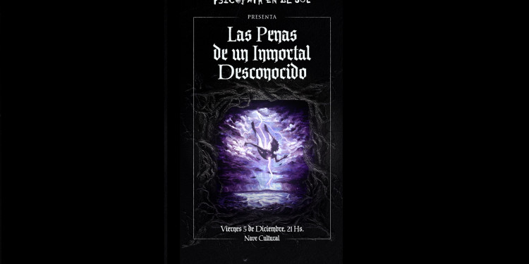 Psicópata en el Sol presenta su primer disco "Las Penas de un Inmortal Desconocido"