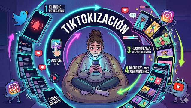 imagen La tiktokización de la vida cotidiana: las redes sociales moldean la cultura del "todo ya"