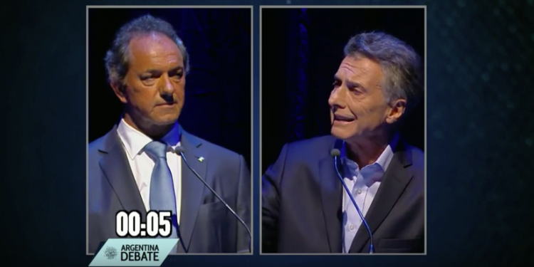 Reviví el debate entre Scioli y Macri