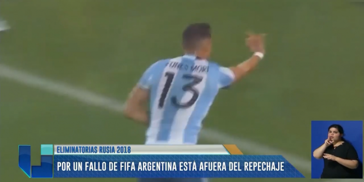 Rusia 2018: Por un fallo de la Fifa, Argentina está fuera del repechaje
