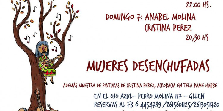 Este domingo, "Mujeres Desenchufadas" en El ojo Azul