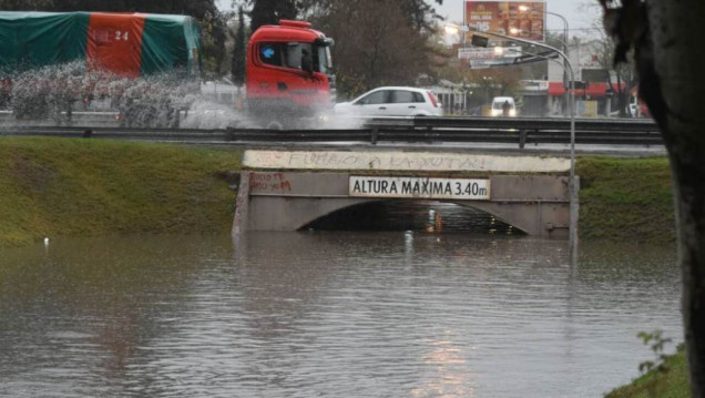 imagen Por las tormentas, Mendoza volvió a colapsar 