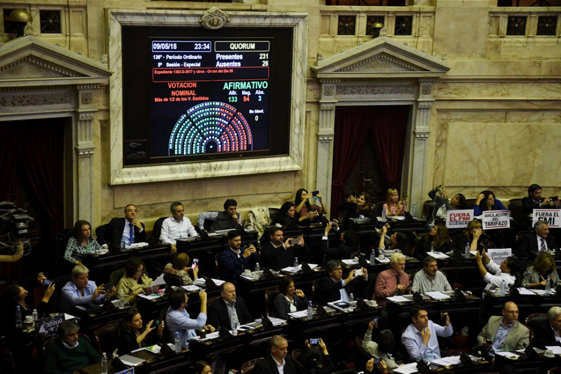 Diputados aprobó el freno al tarifazo