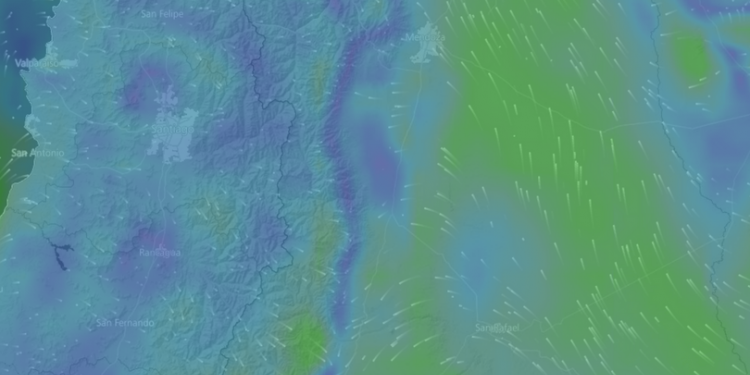 Rige un alerta meteorológico para Mendoza